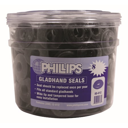 Phillips Seal, Gladhand, Air Brake, Bucket, 200 Count Of 12-012 80-012